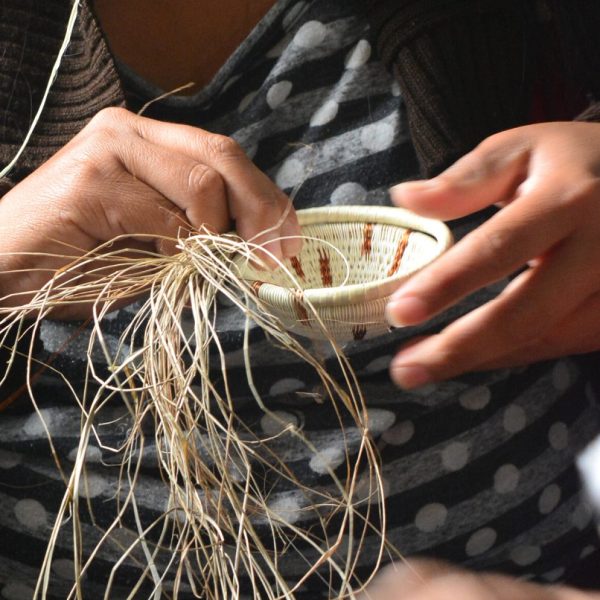 Cestería de rollo en fibra de werregue